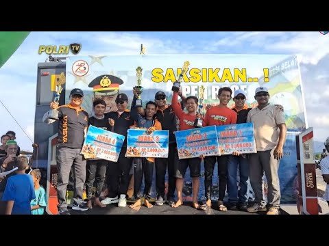 POLRES PALOPO SERAHKAN PIALA PEMENANG LOMBA BALA BALA