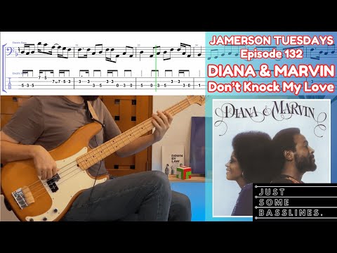 James Jamerson // Diana Ross & Marvin Gaye - Don't Knock My Love // BASS COVER + TABS