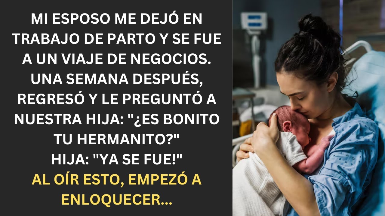 Mi esposo me dejó sola en el parto por un viaje de negocios. Al regresar, quedó sorprendido...