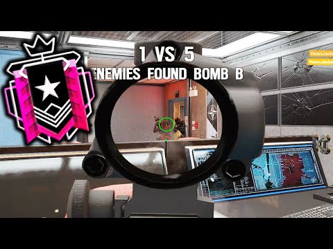 INSANE 1v5 Ace Clutch FTW - Rainbow Six Siege