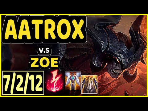 SKT T1 FAKER (AATROX) vs ZOE - 7/2/12 KDA MID CHALLENGER GAMEPLAY - KR
