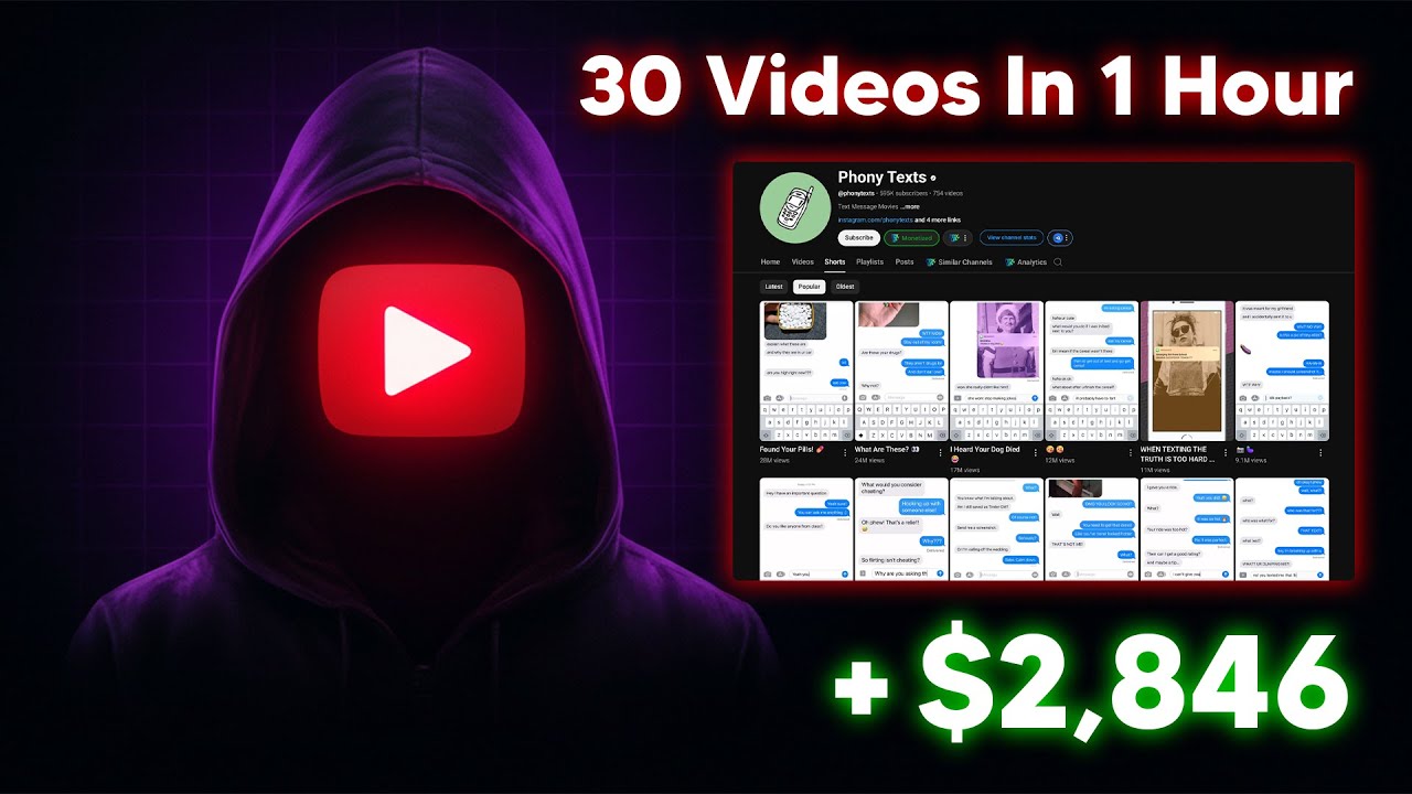 How I Used AI to Create 30 Viral Shorts in Just 1 Hour (Monetized)