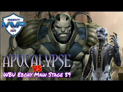 Apocalypse Now! T2 Apocalypse in new uniform vs Stage 59 Ebony Maw.