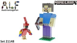 Lego Minecraft 21148 Steve BigFig with Parrot - Lego Speed Build Review by AustrianLegoFan