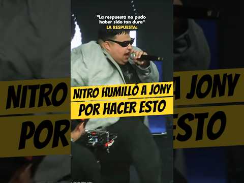 NITRO HUMILLÓ a JONY B por hacer ESTO💀🔥 #jonybeltran #Nitro #fms #freestyle