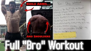 Birthday "Bro Day" Arms and Shoulders Hypertrophy Workout (With Golden Tidbits)