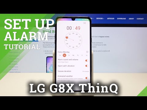 Alarm Clock on LG G8X ThinQ - Alarm Settings