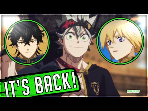 Black Clover Anime OFFICIALLY RETURNS & How To Watch!