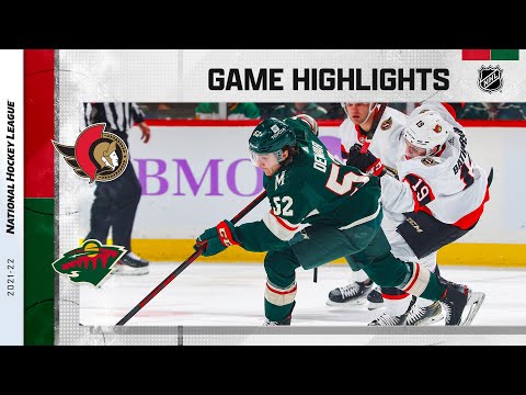 Senators @ Wild 11/2/21 | NHL Highlights