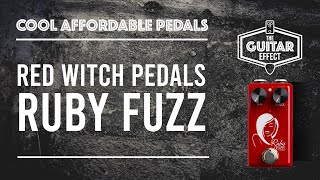Video thumbnail for Red Witch Pedals Ruby Fuzz. Small Rechargeable Silicon Fuzziness! by The Guitar Effect
