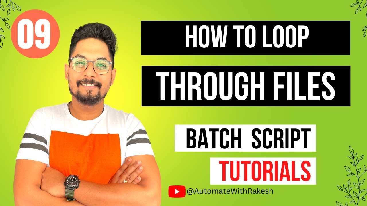 Batch File to Loop Through Files