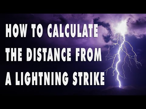 How to calculate the distance from a lightning strike.