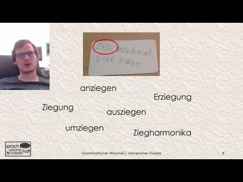 "Ziege eine Karte!" – Grammatischer Wechsel / Vernersches Gesetz 🗨️ Sprachwissenschaft beispielhaft