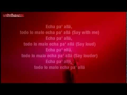 Pitbull ft. Papayo - Echa Pa'lla (Manos Pa' Arriba) LYRICS