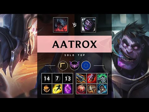 Aatrox Top vs Dr. Mundo: Triple Kill, Unstoppable - EUW Master Patch 14.19