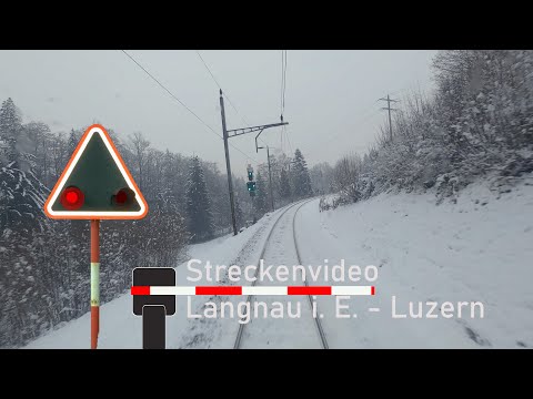 Cab ride Langnau i. E. to Lucerne - Führerstandsmitfahrt Langnau i. E. nach Luzern