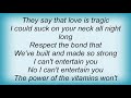 Hot Rod Circuit - The Power Of Vitamins Lyrics