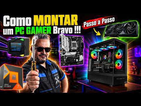 Como MONTAR um PC GAMER passo a passo !!! Ryzen 7800x3D + RTX5070 Ti para amassar nos JOGOS em 1440p