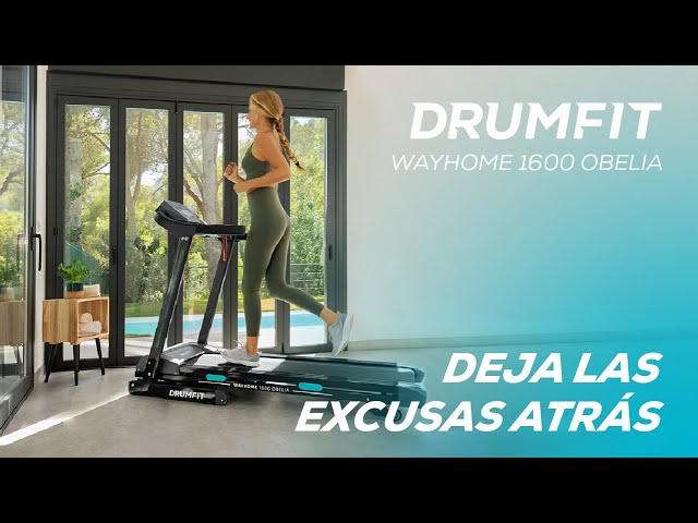 Tapis de course Cecotec DrumFit WayHome 1600 Obelia Ultraflex 1500W LCD système UltraFlex video