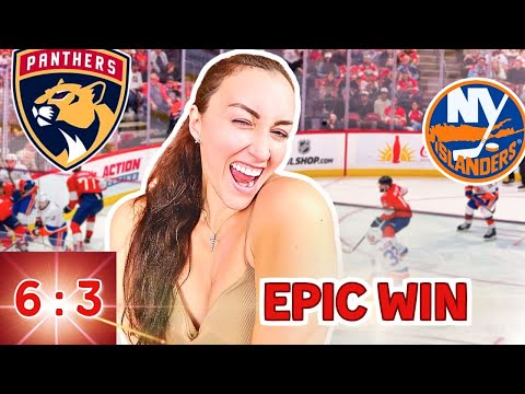 Panthers vs. Islanders | Epic NHL Game, Crazy Fans & Big Win! 🏒🔥