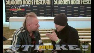 DAN REED at Sweden Rock 2010 - feature (interview, unplugged show) from www.streetclip.tv