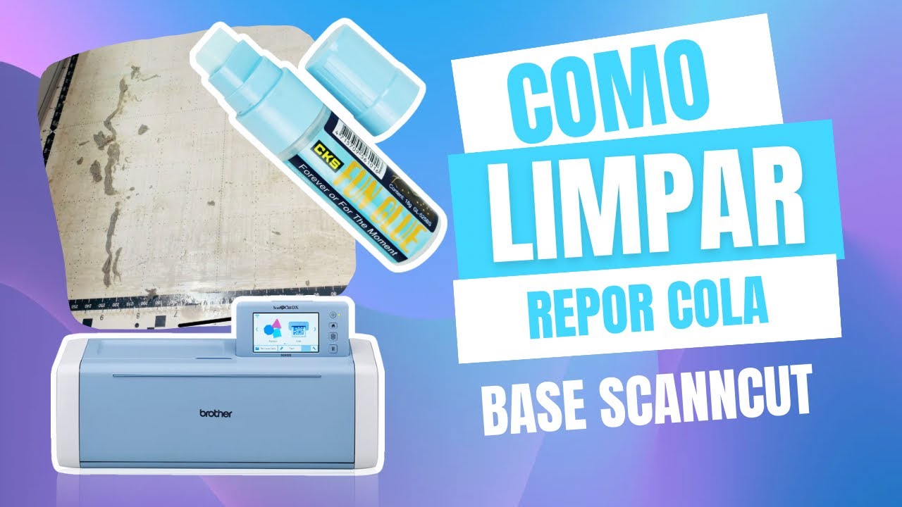 Como limpar e repor cola na base de ScanNcut ou Silhouette sem fazer sujeira fácil e rápido