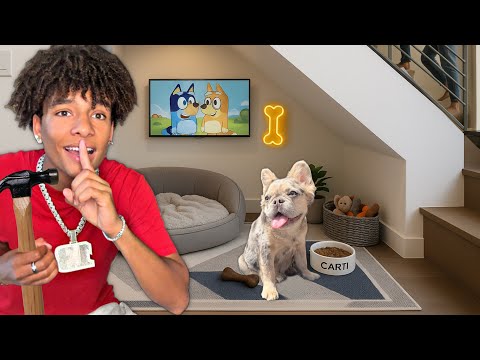 I Built A SECRET Room For My PUPPY!