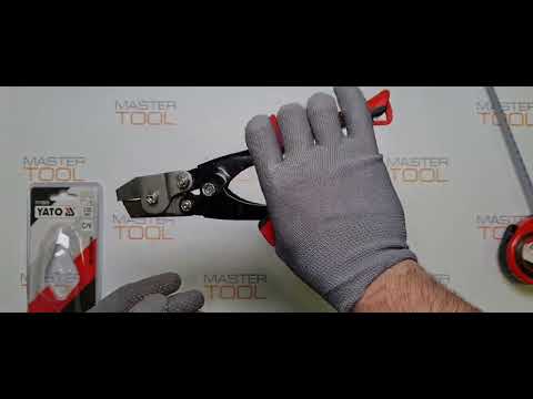 Ножницы по металлу высечные 230 мм, угол 30°, CrV YATO (YT-18970)