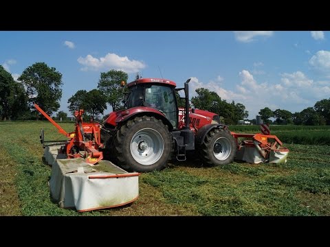 hqdefault Case IH Puma 230CVX i zestaw kosiarek KUHN GMD 8730   pierwszy pokos w CGFP   VIDEO