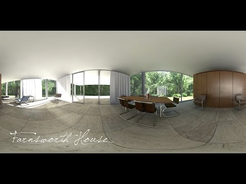Archi Tours - Farnsworth House [Construção de madeira | VROX] 360VR unidade4 VR