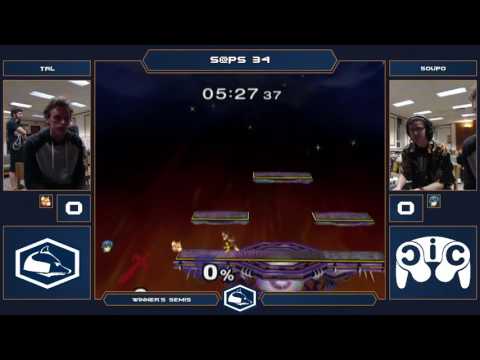 S@PS 34 Melee Singles - TRL (Fox/Falcon) vs Soupo (Marth) - Winner's Semis