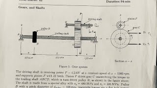 Download the video "Problem 2 Part 2 | How to Solve a Shaft with Gears and Pulleys, Design Tutorial Easy to follow [2025"