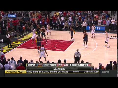 Atlanta Hawks Paul Millsap Physical Lefthand Lay-up v Cavs