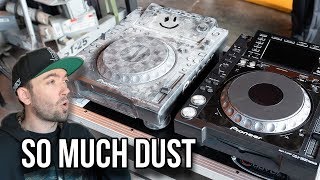 CleaningmyCDJsfromBurningMan-WOW