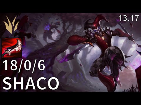 Shaco Jungle vs Xin Zhao - EUW Master | Patch 13.17