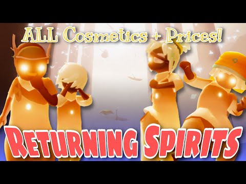 Returning Spirits - ALL Prices + Cosmetics - Season of Assembly Traveling Spirits Sky CotL nastymold