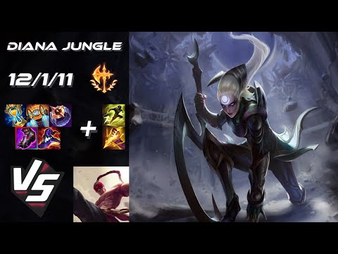 JUNGLE Diana vs Lee Sin - EU Challenger Patch 25.S2.3