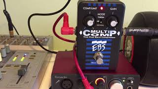EBS MultiComp True Dual Band Compressor Pedal - What To Know EBS MultiComp True Dual Band Compressor Pedal - What To Know