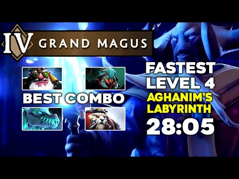 FASTEST GRAND MAGUS Aghanim's Labyrinth - 28:05 Minutes - TI10 Summer Event