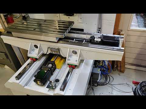 Epoxy granite cnc mill walk around