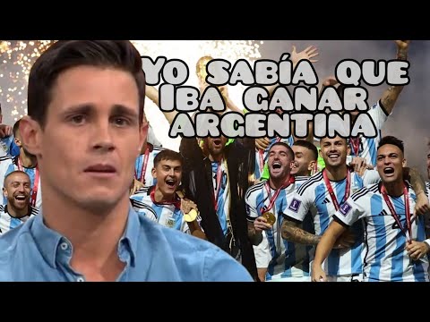 Edu Aguirre's reaction after winning the Argentina World Cup, first words at the beach bar