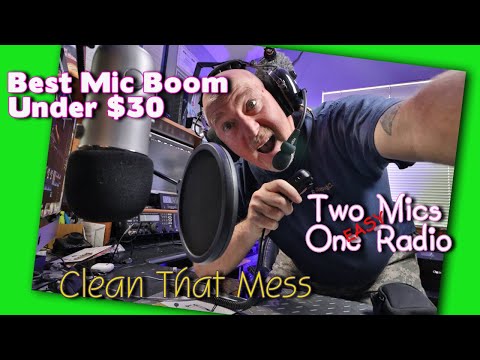 Organize Your Ham Radio Shack With  Mic Booms & Switches | K6UDA Radio