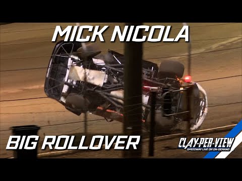 Super Sedans | Mick Nicola Rollover - Murray Bridge - 10th Mar 2023 | Clay-Per-View Highlights