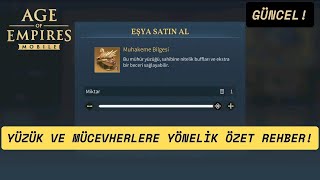 Mücevher (Rün) ve Yüzüklere Dair Özet Rehber Bilgi - Age Of Empires Mobile