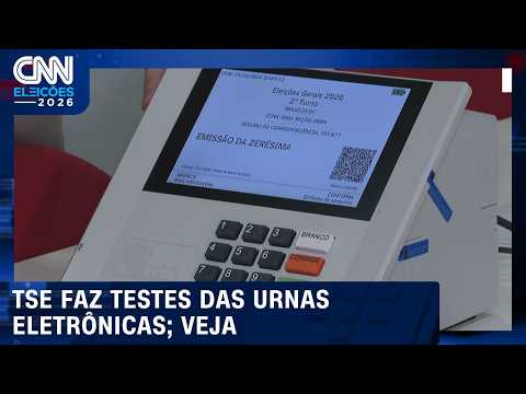 Eleições 2026: TSE faz testes das urnas eletrônicas | CNN ELEIÇÕES