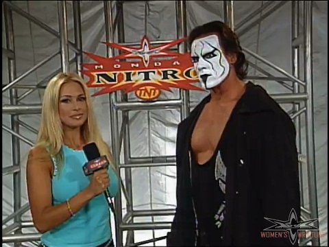 (720pHD): WCW Nitro 08/28/00 - Pamela Paulshock Interviews Sting
