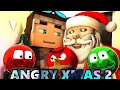 ️ANGRY MINECRAFT CHRISTMAS 2 Angry Birds 3D Animation 13 Santa ️