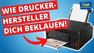 Wie Dich Druckerhersteller ABZOCKEN! Bester Multifunktionsdrucker Canon PIXMA G6050 MegaTank