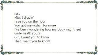 Kyle Riabko - Miss Behavin' Lyrics