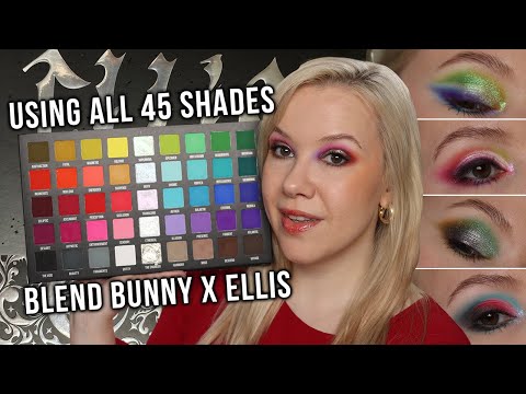 Blend Bunny X Ellis Atlantis | Swatches, 5 looks using ALL shades!